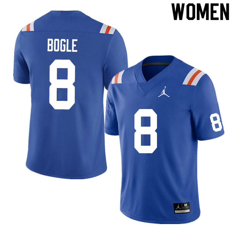 Women #8 Khris Bogle Florida Gators College Football Jerseys Sale-Throwback